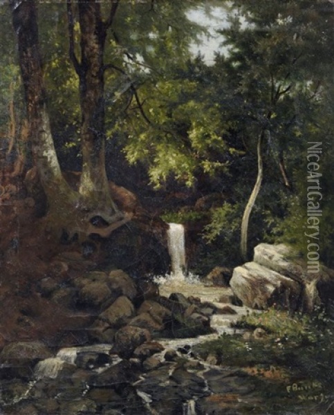 Waldstuck Mit Quelle Oil Painting - Franz Bunke