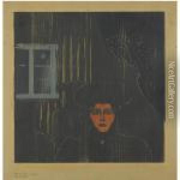 Moonlight Ii (w. 202; Sch. 81b) Oil Painting - Edvard Munch