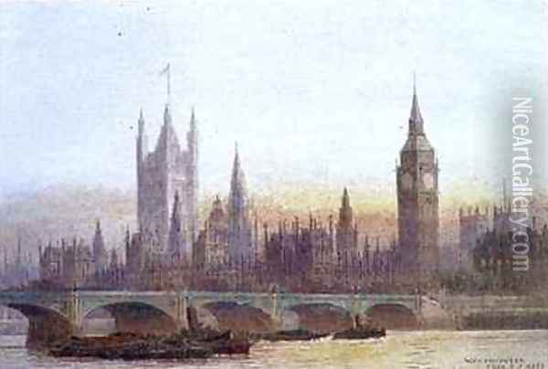 Westminster 2 Oil Painting - Frederick E.J. Goff