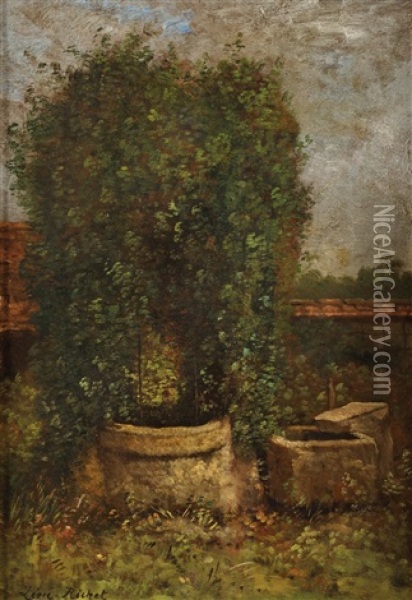 Jardin Au Puit Oil Painting - Leon Richet