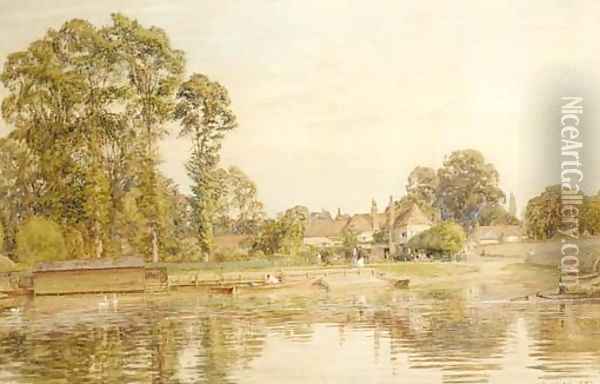 Sonning-on-Thames Oil Painting - Walter Field