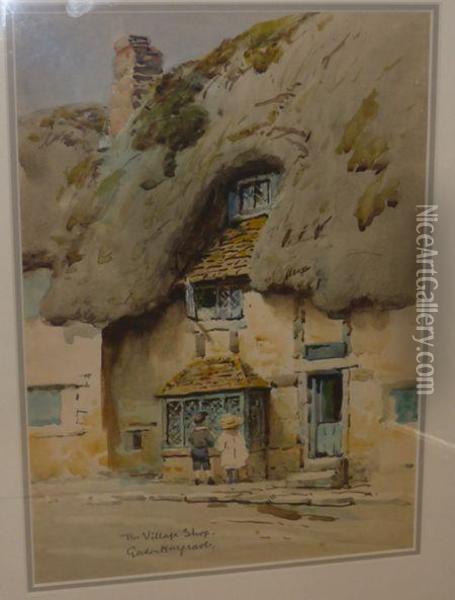 The Village Shop Oil Painting - Gordon Hargrave