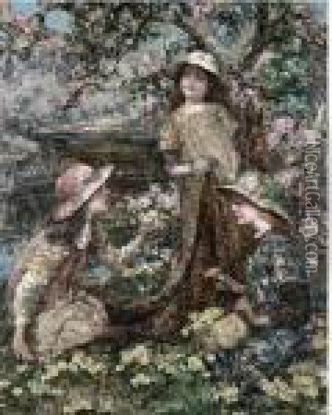 Spring-time Oil Painting - Edward Atkinson Hornel