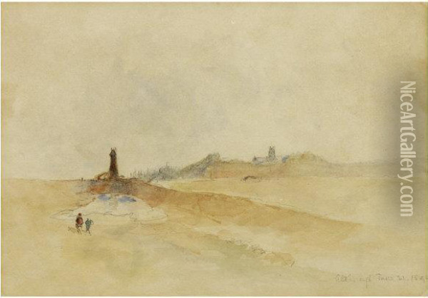 Dated 1894, Watercolour 7 Inches By 9.5 Inches Oil Painting - James Braithwaite Peile