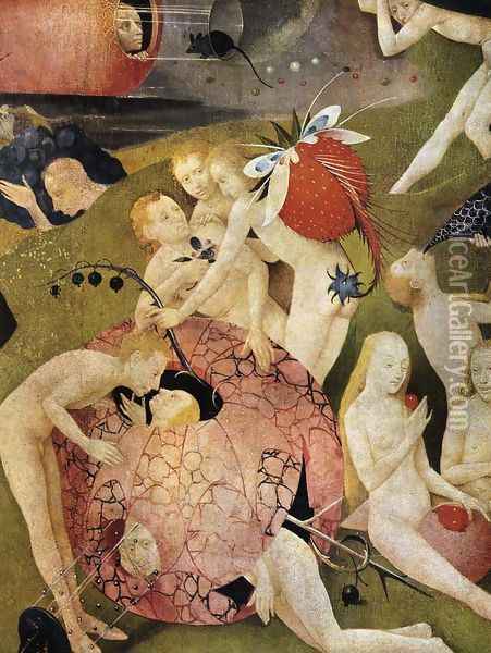 Triptych of Garden of Earthly Delights (detail 8) c. 1500 Oil Painting - Hieronymous Bosch