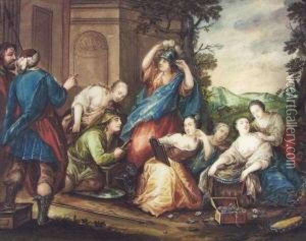 Odysseus Entdeckt Achilles Unter Den Tochtern Des Lykomedes Oil Painting - Gerard de Lairesse