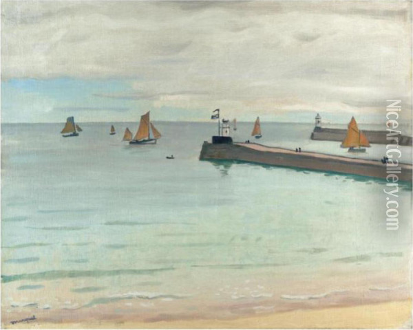 Entree Du Port Des Sables D'olonne Oil Painting - Albert Marquet