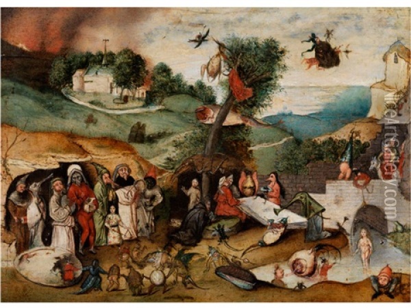 Die Versuchung Des Heiligen Antonius Oil Painting - Jan Mandyn