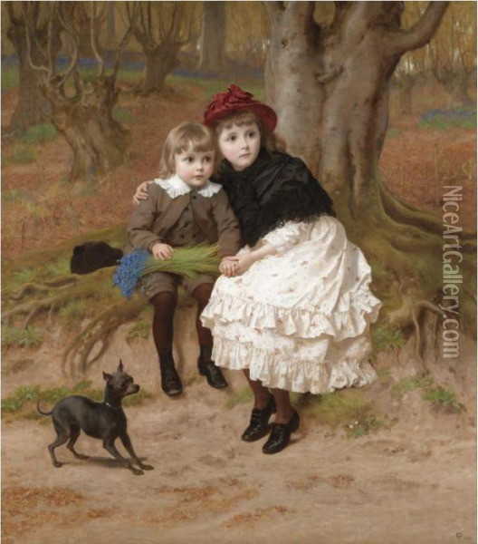 Trespassers Oil Painting - Frederick Goodall