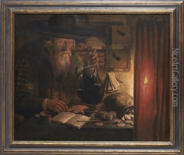 Ockraren Oil Painting - Govert Dircksz Camphuysen