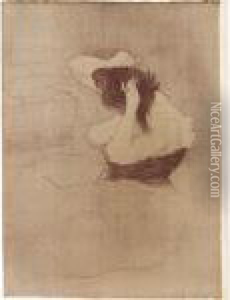 Femme Qui Se Peigne (w.162; D.186; A.207) Oil Painting - Henri De Toulouse-Lautrec