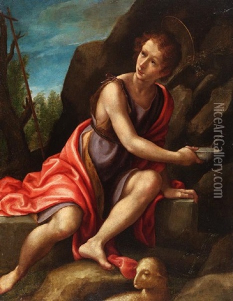 San Giovanni Oil Painting - Cristofano Allori