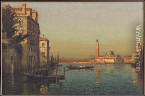 The Doges' Palace, Venice Oil Painting - Joseph-Antoine Bouvard