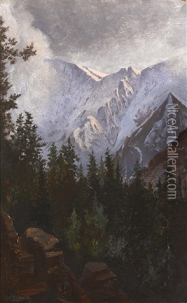 Snowy Mountains Oil Painting - Grafton Tyler Brown