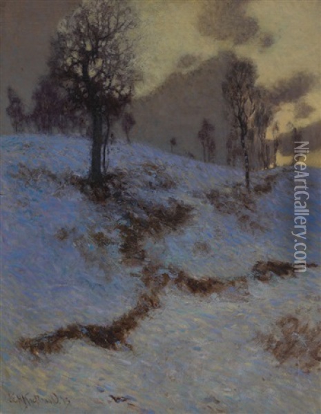Twilight Oil Painting - James Edward Hervey MacDonald