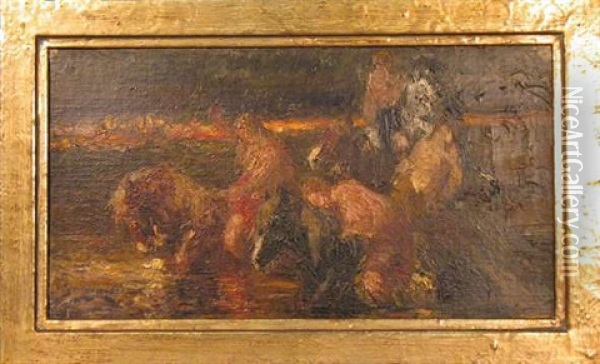 Amazonen Oil Painting - Otto Von Faber Du Faur