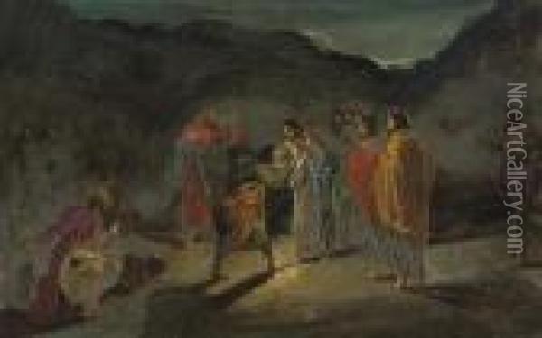 The Incredulity Of Saint Thomas Oil Painting - Leonaert Bramer