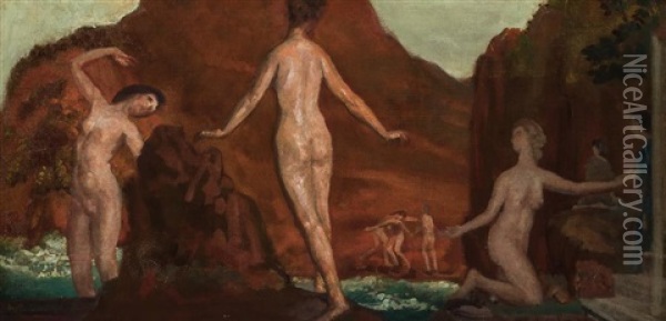 Nudes In A Red Landscape,