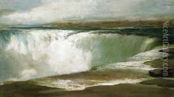 Niagara Falls Oil Painting - William Morris Hunt