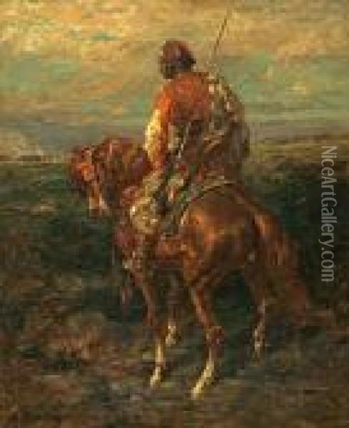 The Advance Guard Oil Painting - Adolf Schreyer