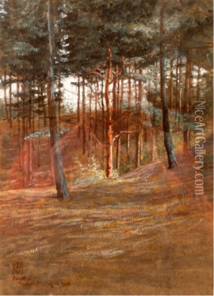 Forest Of Hardelot Oil Painting - Walter Crane
