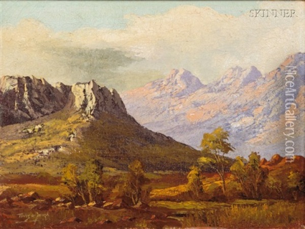 Mountain View Oil Painting - Tinus de Jongh