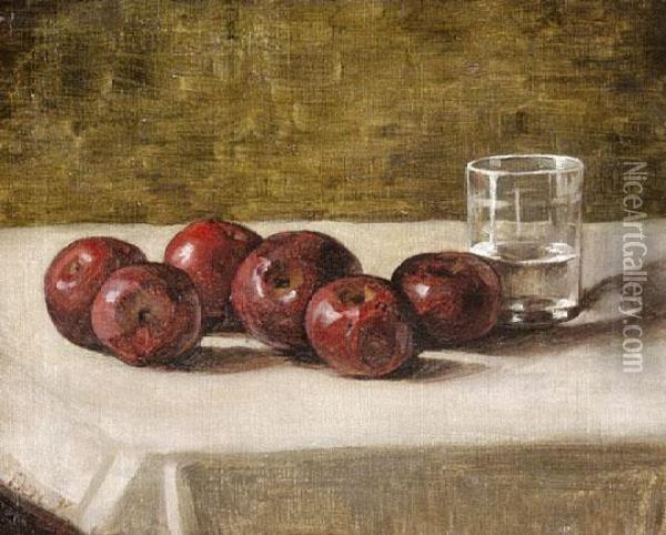 Asztali Csendelet 1909 Oil Painting - Kalman Deri