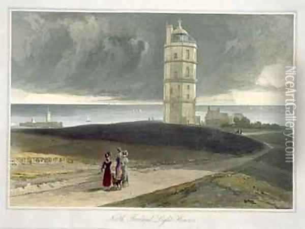North Foreland Lighthouse Oil Painting - William Daniell RA