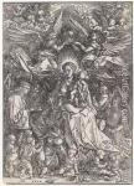 Madonna Queen Of Angels Oil Painting - Albrecht Durer