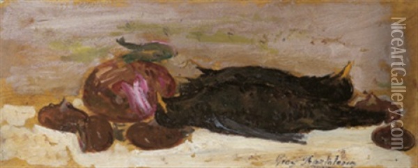 Stilleben Oil Painting - Giovanni Bartolena