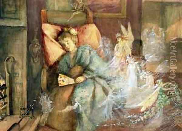 Dreaming Oil Painting - John Anster Fitzgerald