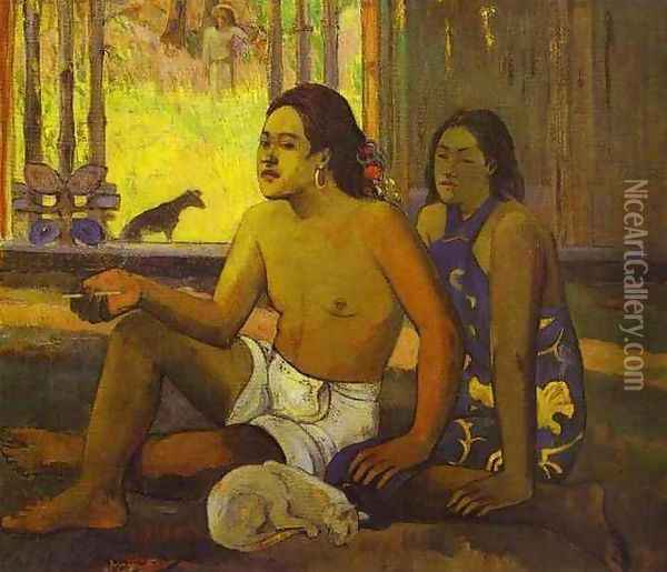 Eilaha Ohipa Aka Not Working Oil Painting - Paul Gauguin