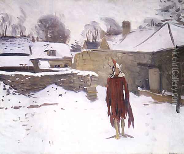 Mannikin in the Snow Oil Painting - John Singer Sargent