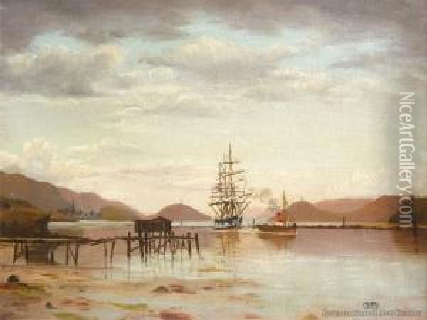 Untitled Nautical Painting Oil Painting - John Douglas Perrett