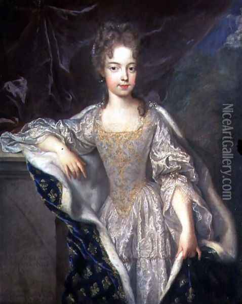 Portrait of Adelaide of Savoy b.1685 1697 Oil Painting - Francois de Troy