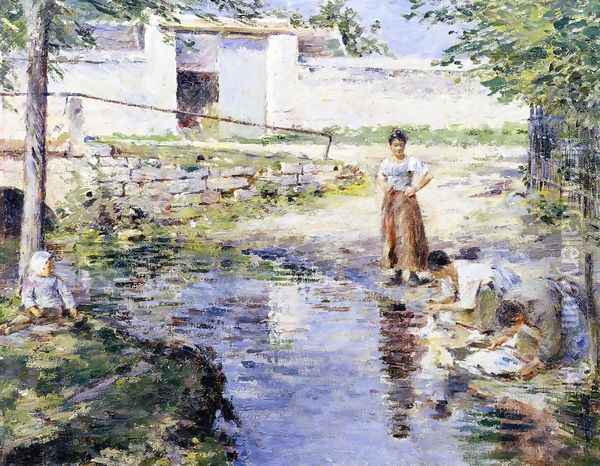 Gossips Oil Painting - Theodore Robinson