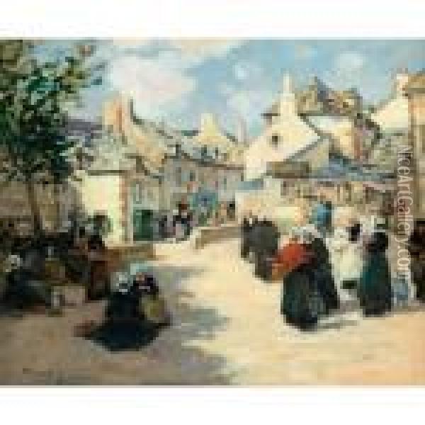 Le Port De Concarneau; Jour De 
Marche A Audierne (bretagne) [ ; 