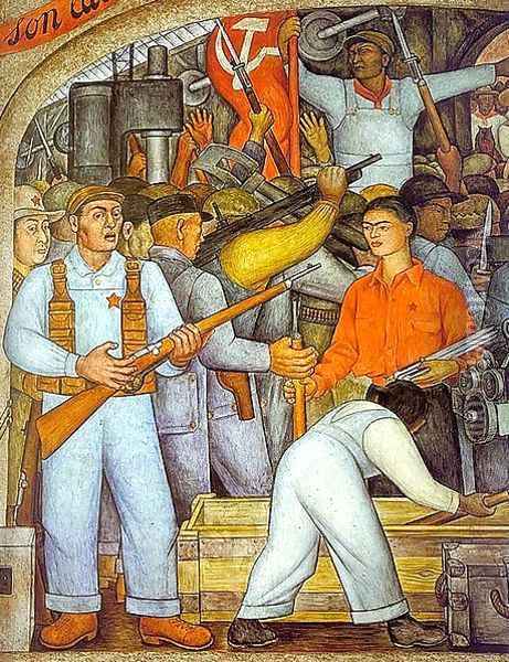 The Arsenal Oil Painting - Diego Rivera