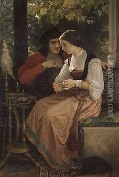 The Proposal Oil Painting - William-Adolphe Bouguereau