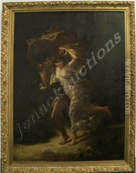 The Storm Oil Painting - Pierre-Auguste Cot