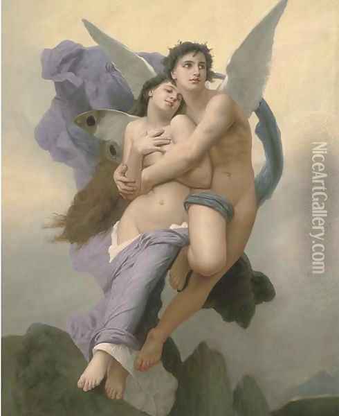 The abduction of Psyche Oil Painting - William-Adolphe Bouguereau