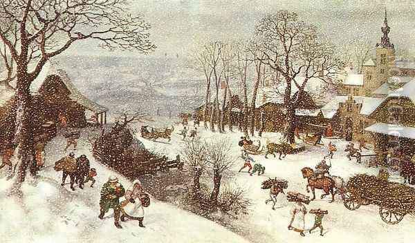 Winter 1586 Oil Painting - Lucas Van Valkenborch