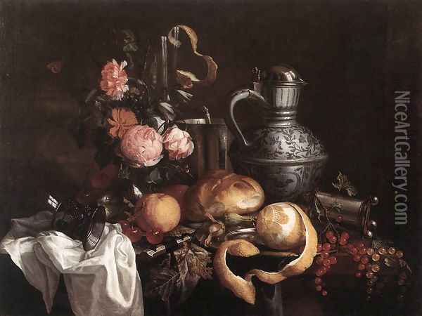 Still-Life (1) Oil Painting - Jan Davidsz. De Heem