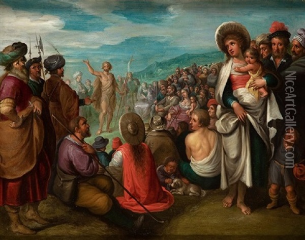 Precicacion De San Juan Bautista Oil Painting - Frans Francken the Younger