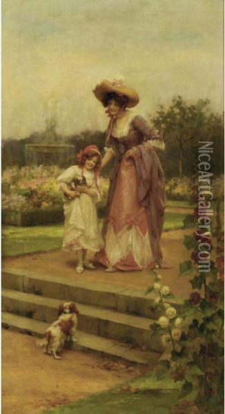 In The Park Oil Painting - Georges Sheridan Knowles