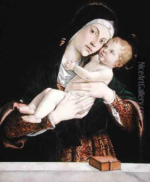 The Virgin and Child Oil Painting - Bartolomeo Montagna