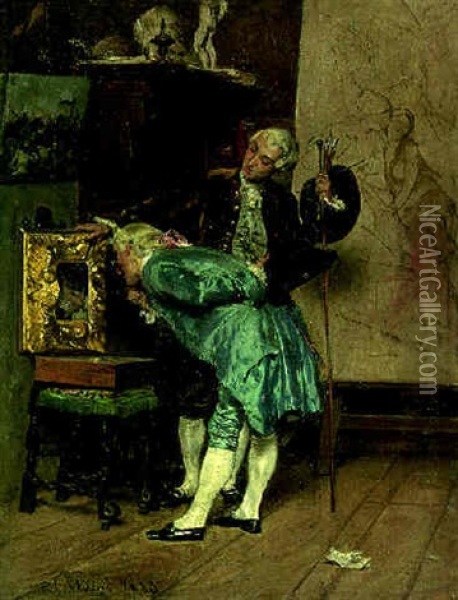 L'amatore D'arte Oil Painting - Giovanni Boldini