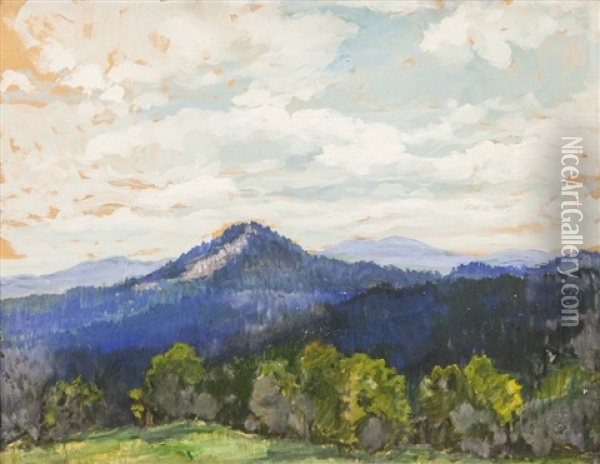 Krajina Oil Painting - Gustav Macoun
