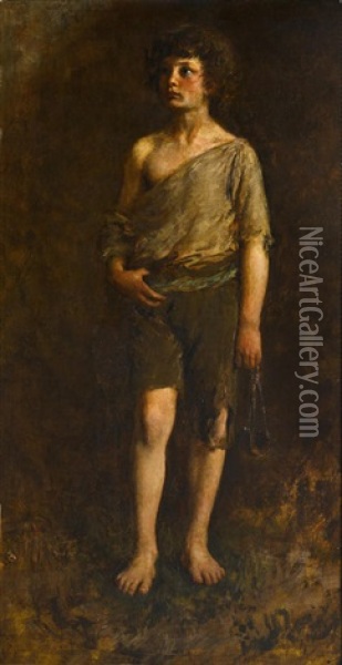 Portrait Of David Oil Painting - Abbott Handerson Thayer