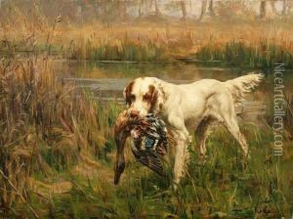 Leda And The Duck Oil Painting - Percival Leonard Rosseau